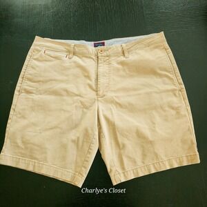 UNTUCKit Mens Shorts Beige Sz. 38| Cotton Blend Casual Chino Khaki Golf Everyday